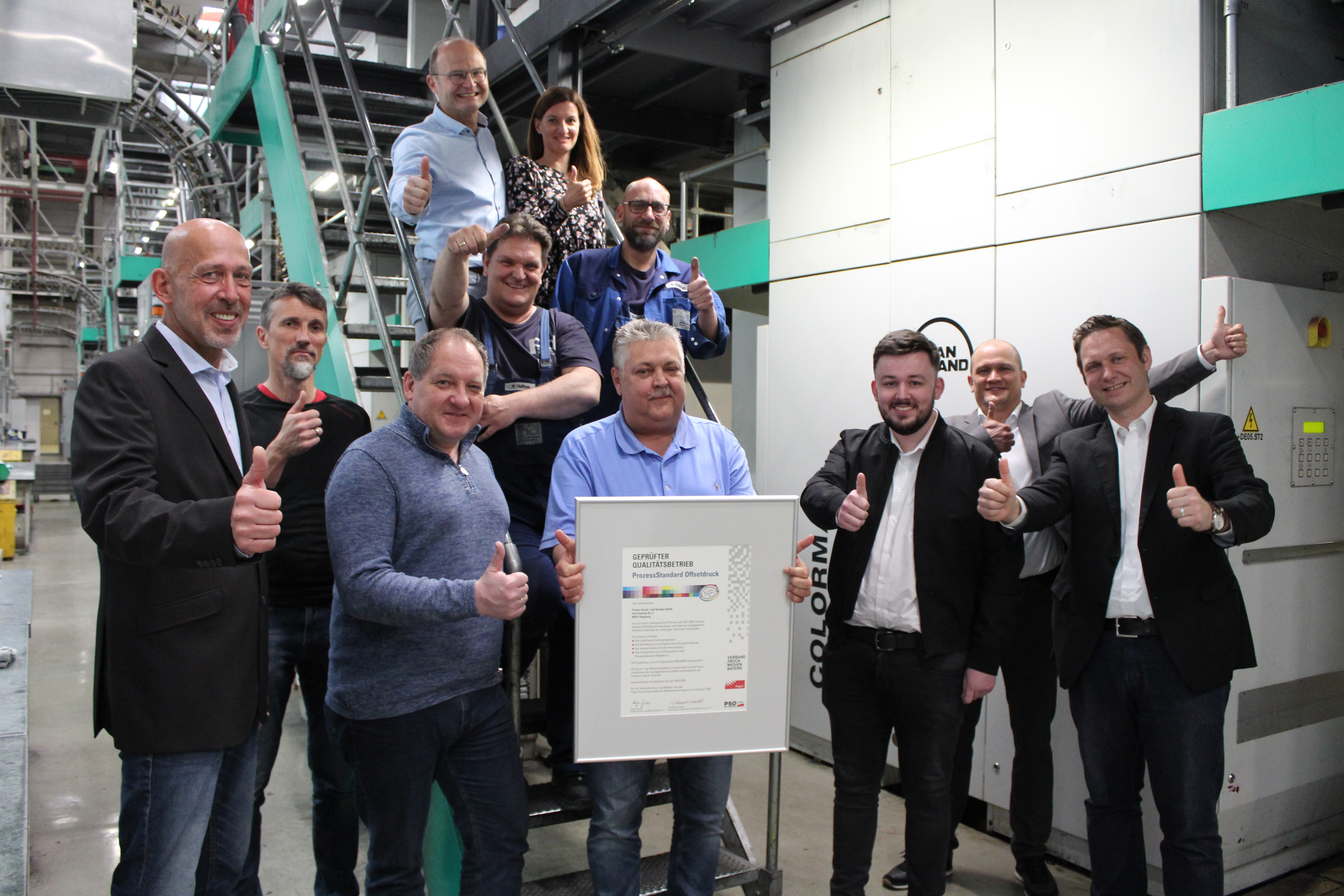 Presse-Druck zum 7. Mal im Prozess-Standard Offsetdruck zertifiziert