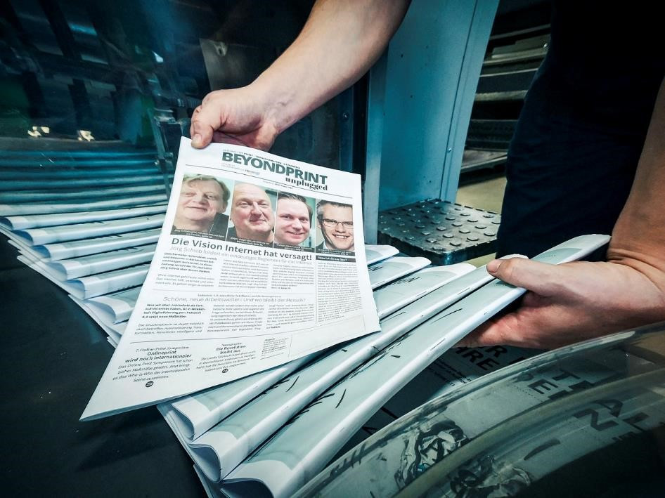 Hochwertiger Zeitungsdruck überzeugt