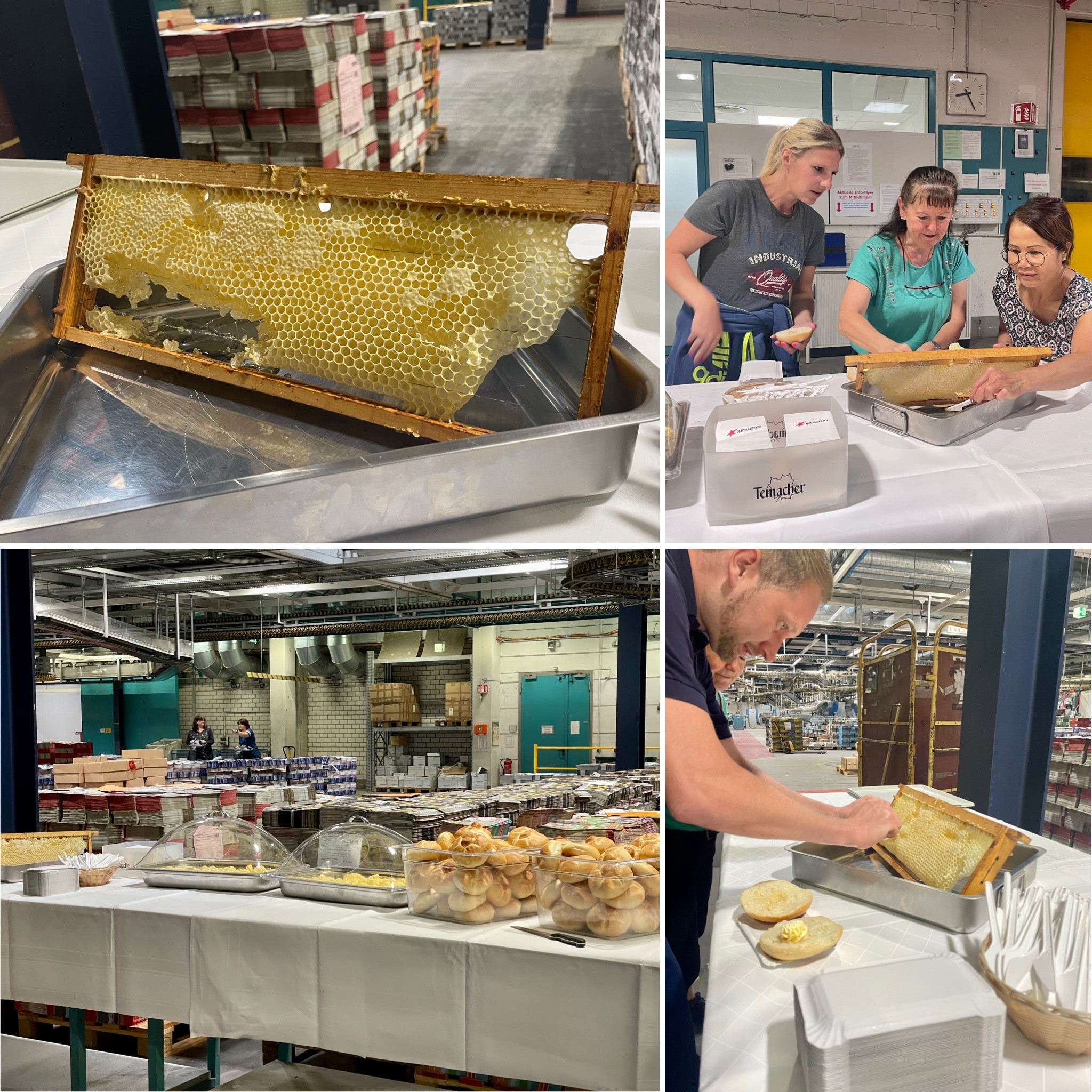 Honigfrühstück in der Weiterverarbeitung