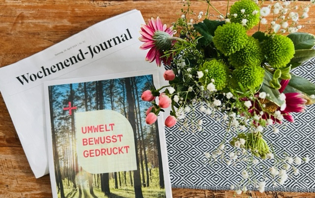 Augsburger Allgemeine veröffentlicht Kampagnenbroschüre „Umwelt.Bewusst.Gedruckt“ für die Wochenendbeilage im Zeitungsdruck
