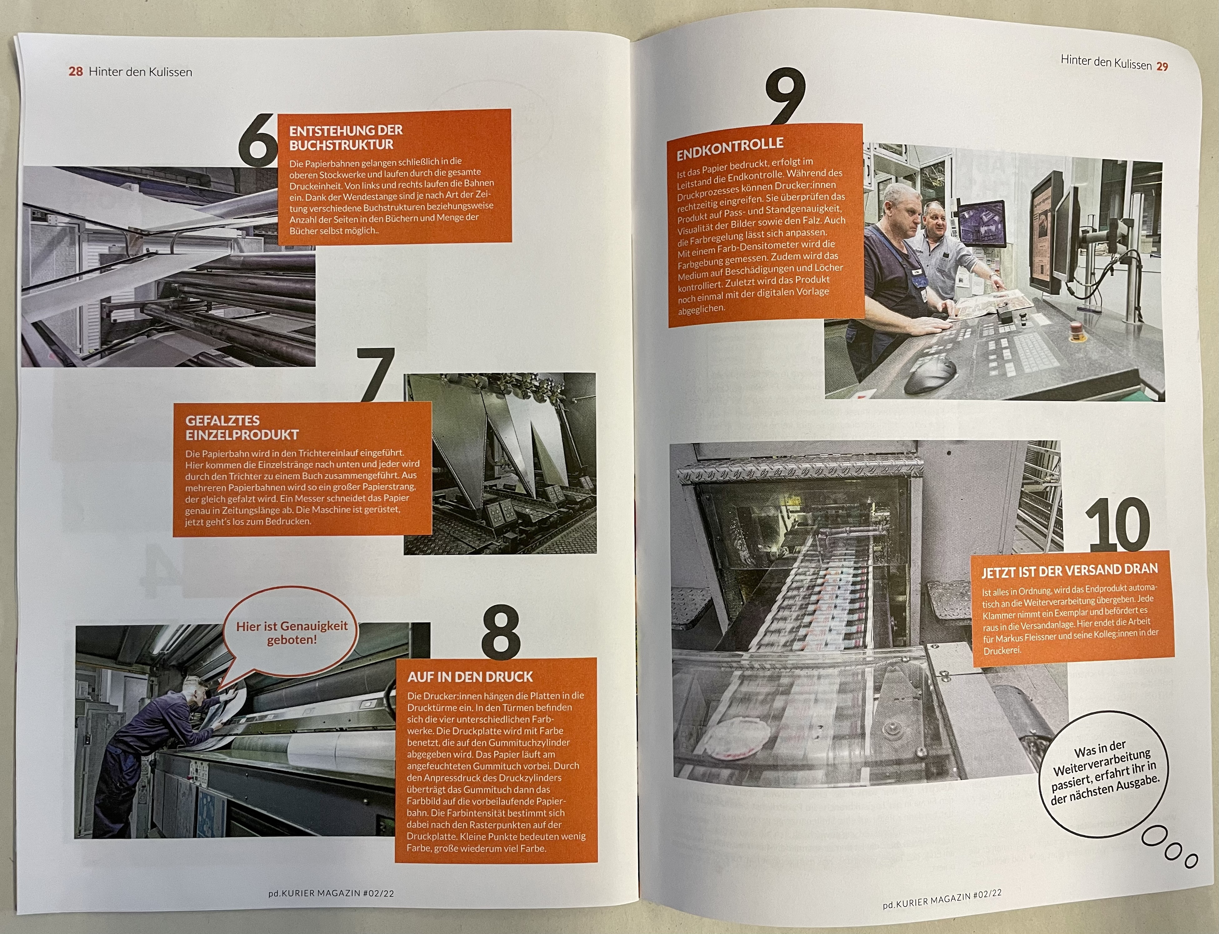 Einblick in die Druckerei von Presse-Druck